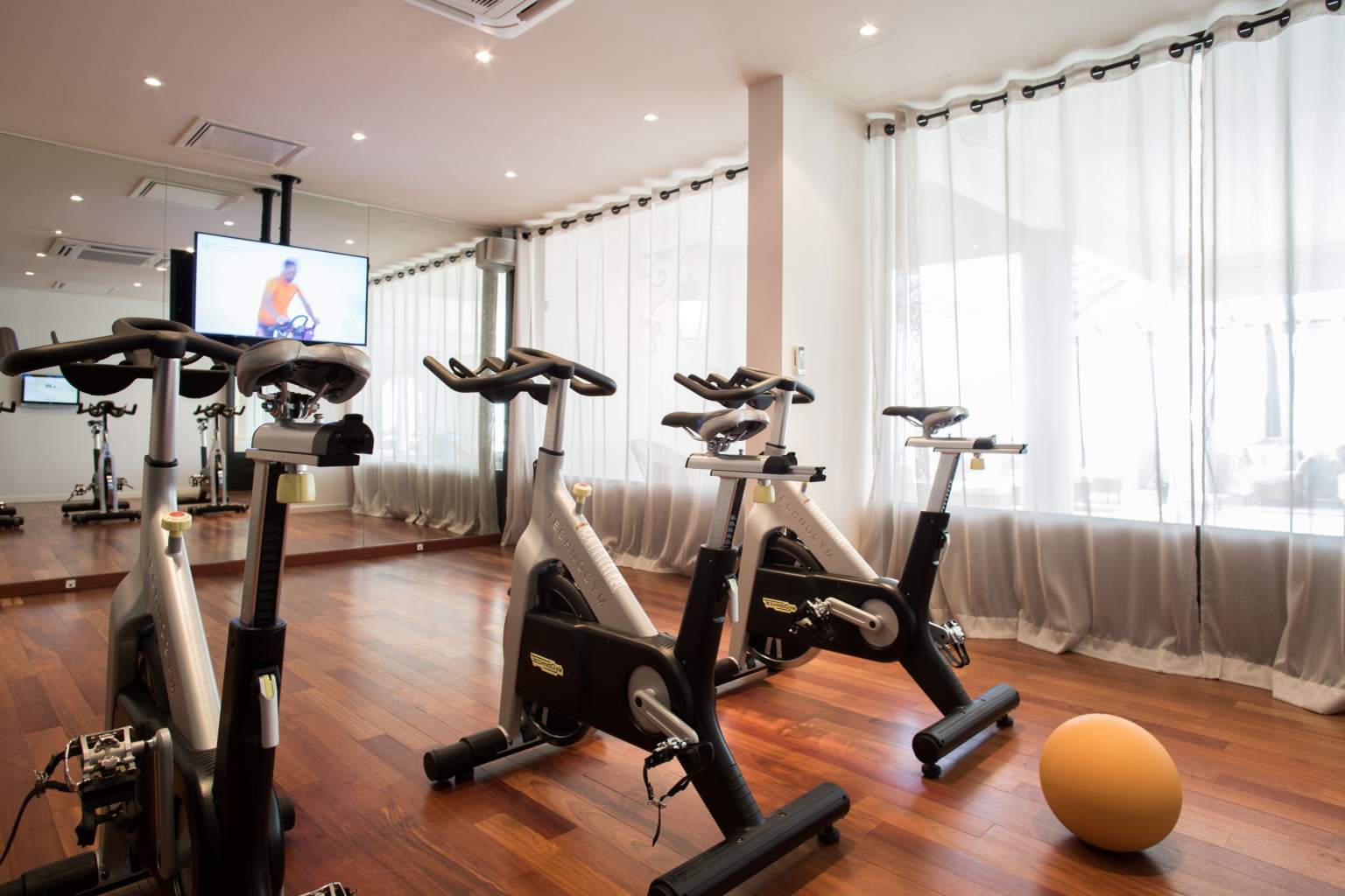 Salle de sport de l'Hôtel et SPA du Castellet