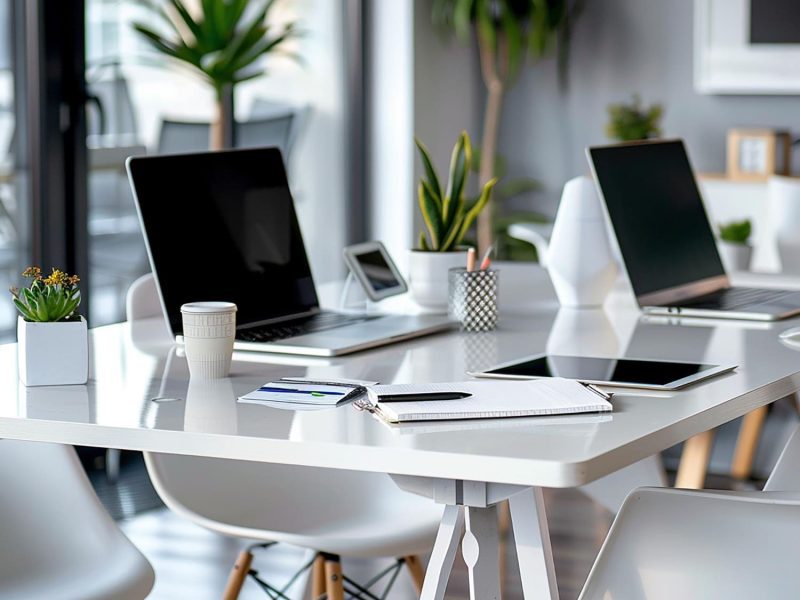 Bureaux aménagés à l'Aéroport International du Castellet